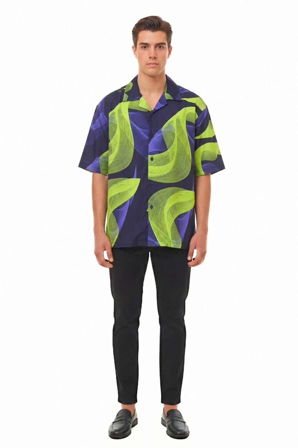 NEON DIGITAL WAVE OVERSIZED SHIRT
