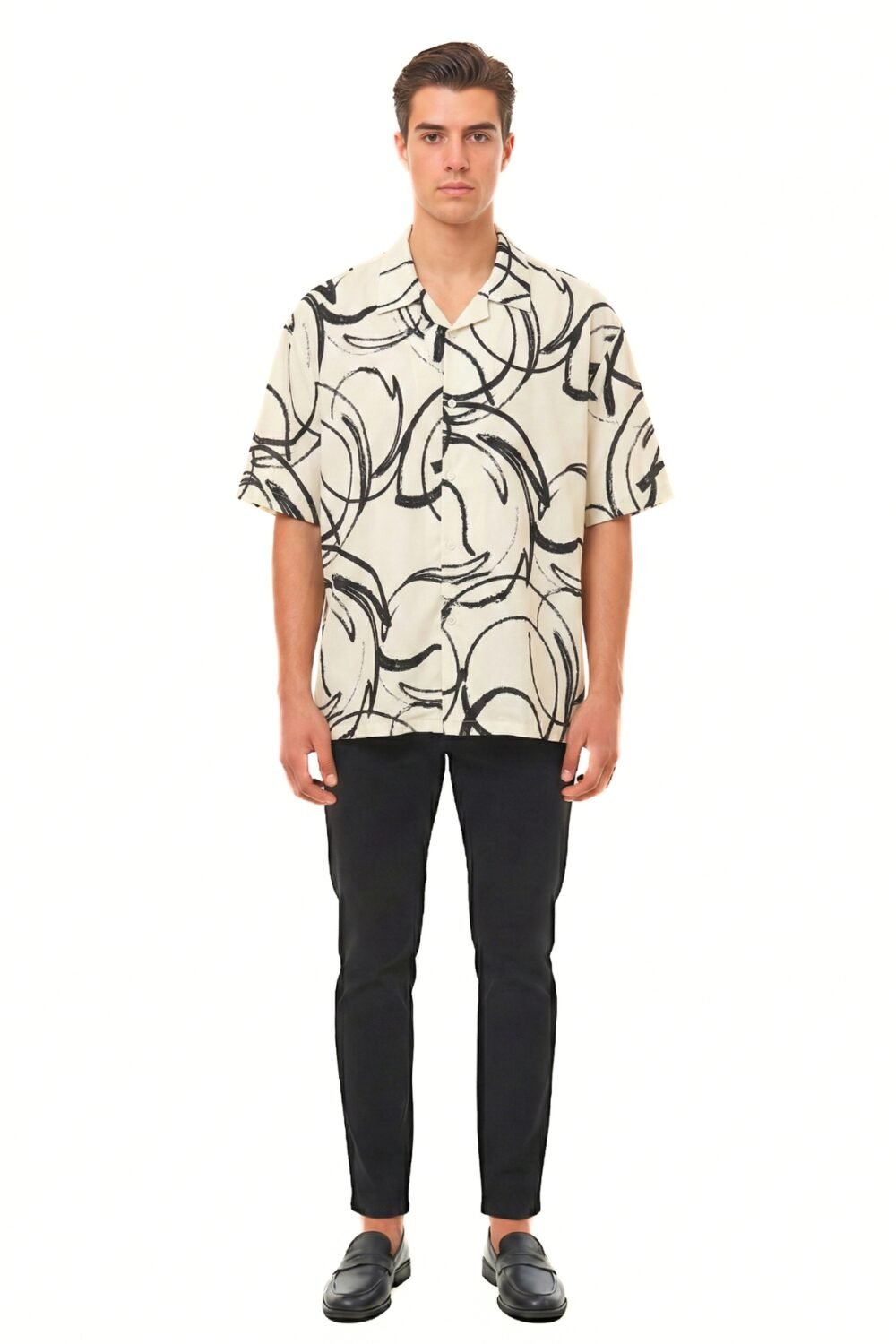 MONOCHROME CONTINUOUS LINE ART SHIRT