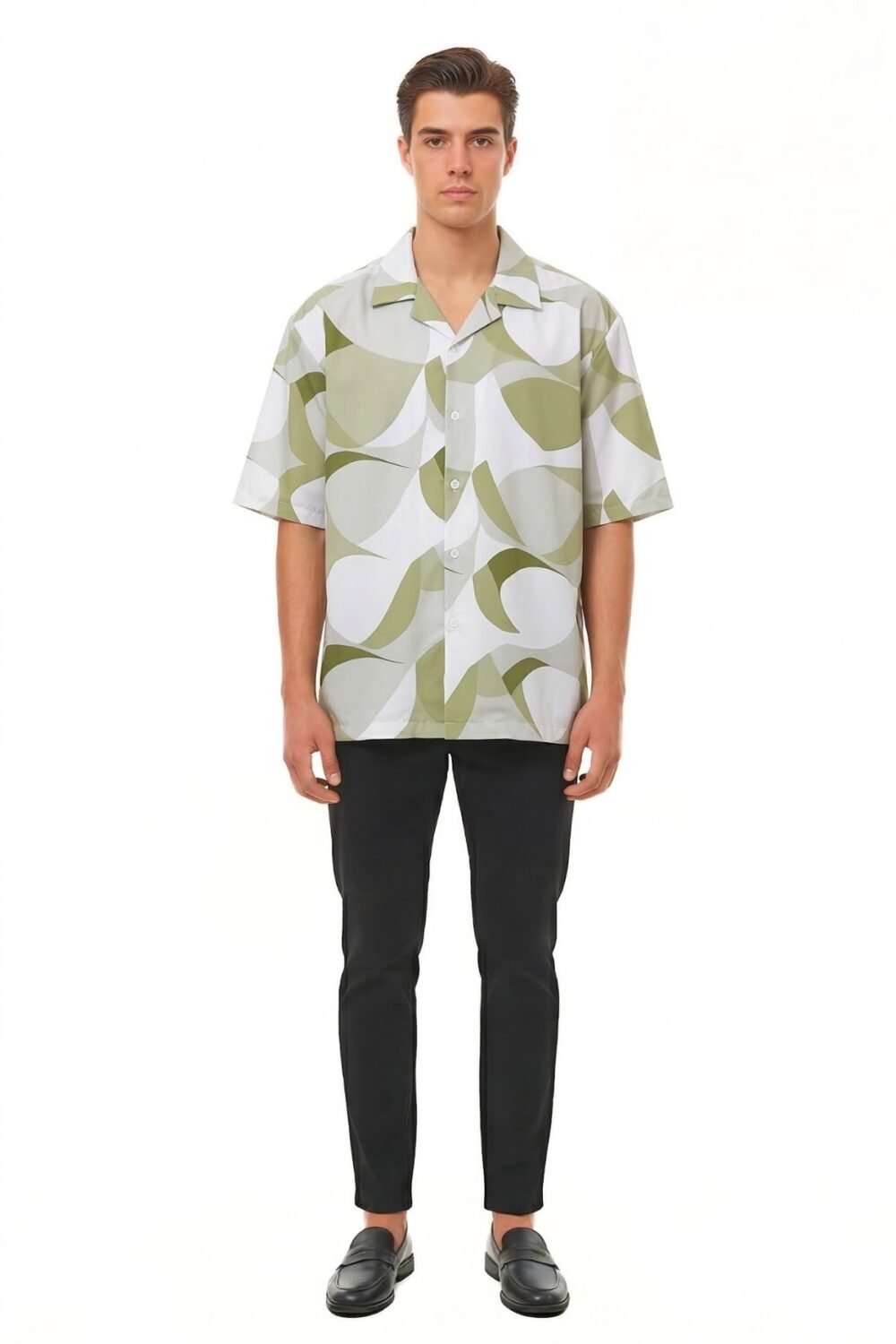 SAGE GREEN ORGANIC CURVE SHIRT